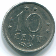 10 CENTS 1970 NETHERLANDS ANTILLES Nickel Colonial Coin #S13327.U.A - Antilles Néerlandaises