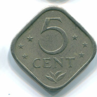 5 CENTS 1974 ANTILLES NÉERLANDAISES Nickel Colonial Pièce #S12225.F.A - Niederländische Antillen