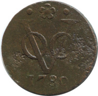 1780 HOLLAND VOC Duit NEERLANDÉS NETHERLANDS Colonial Moneda #VOC1347.12.E.A - Indes Néerlandaises