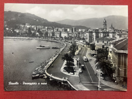 Cartolina - Rapallo ( Genova ) - Passeggiata A Mare - 1962 - Genova (Genua)