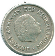1/4 GULDEN 1962 NIEDERLÄNDISCHE ANTILLEN SILBER Koloniale Münze #NL11172.4.D.A - Niederländische Antillen