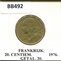 20 CENTIMES 1976 FRANCIA FRANCE Moneda #BB492.E.A - 20 Centimes