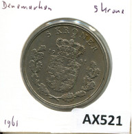 5 KRONER 1961 DANEMARK DENMARK Pièce Frederik IX #AX521.F.A - Danemark