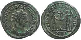 DIOCLETIAN CYZICUS Z XXI AD293-295 SILVERED ROMAN Pièce 3.9g/23mm #ANT2691.41.F.A - The Tetrarchy (284 AD To 307 AD)