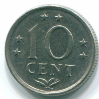 10 CENTS 1970 ANTILLES NÉERLANDAISES Nickel Colonial Pièce #S13366.F.A - Antille Olandesi