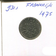 1/2 FRANC 1975 FRANKREICH FRANCE Französisch Münze #AN242.D.A - 1/2 Franc