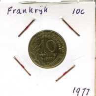 10 CENTIMES 1977 FRANCIA FRANCE Moneda #AM818.E.A - 10 Centimes