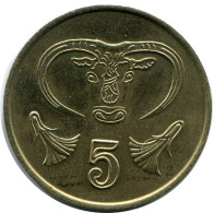 5 CENTS 1988 CHYPRE CYPRUS Pièce #AP312.F.A - Chypre