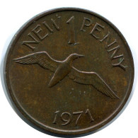 1 PENNY 1971 GUERNSEY Pièce #AX106.F.A - Guernesey