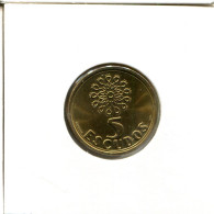 5 ESCUDOS 1997 PORTUGAL Pièce #AT394.F.A - Portugal