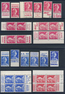 BM-96:  FRANCE:  Lot Avec "PUB" Ou Issus De Carnet Sur Type Muller ** - Unused Stamps