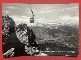 Cartolina - Funivia Cortina - Faloria - Le Tofane - 1955 - Belluno