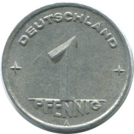 1 PFENNIG 1948 A DDR EAST GERMANY Coin #AE028.U.A - 1 Pfennig