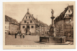 67 . Obernai . Place De La République . Fontaine Sainte Odile - Obernai