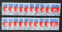 FRANCE 1962 - Armoiries De Ville - PARIS - N°1354B - Petit Lot De 20 Timbres - Used Stamps