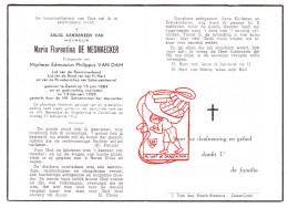 DP Maria Florentina De Mesmaecker ° Zemst 1884 † 1959 X Edmundus Philippus Van Dam // Begr. Zemst-Laar - Images Religieuses