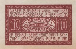 10 PFENNIG 1921 Stadt NACHTERSTEDT Saxony DEUTSCHLAND Notgeld Banknote #PF562 - [11] Local Banknote Issues
