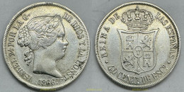 3950 ESPAÑA 1867 ISABEL II 1867 - 40 CENTIMOS DE ESCUDO MADRID - Collections