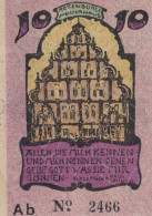 10 PFENNIG 1921 Stadt LEMGO Lippe UNC DEUTSCHLAND Notgeld Banknote #PC124 - [11] Local Banknote Issues