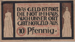 10 PFENNIG 1921 Stadt LAUENSTEIN Bavaria UNC DEUTSCHLAND Notgeld Banknote #PC036 - [11] Local Banknote Issues