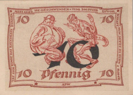 10 PFENNIG 1921 Stadt ARNSTADT Thuringia UNC DEUTSCHLAND Notgeld Banknote #PC297 - [11] Emissions Locales