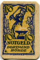 10 PFENNIG 1920 Stadt DORTMUND AND HoRDE Westphalia DEUTSCHLAND Notgeld Papiergeld Banknote #PL530 - Lokale Ausgaben