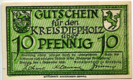 10 PFENNIG 1920 Stadt DIEPHOLZ Hanover DEUTSCHLAND Notgeld Papiergeld Banknote #PL915 - Lokale Ausgaben