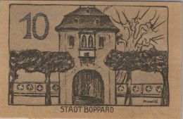 10 PFENNIG 1920 Stadt BOPPARD Rhine UNC DEUTSCHLAND Notgeld Banknote #PA256 - Lokale Ausgaben