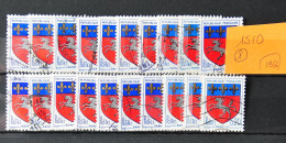 FRANCE 1966 - Armoiries De Ville - SAINT-LO N° 1510 - Petit Lot De 20 Timbres. - Gebraucht