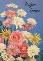 FLOWERS Vintage Postcard CPSM #PAS060.GB - Blumen