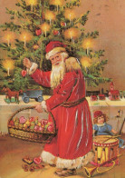 SANTA CLAUS CHRISTMAS Holidays Vintage Postcard CPSM #PAK870.GB - Santa Claus