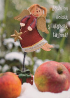 ANGEL CHRISTMAS Holidays Vintage Postcard CPSM #PAJ233.GB - Angels