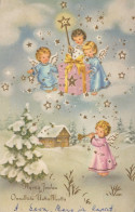 ANGEL CHRISTMAS Holidays Vintage Postcard CPSMPF #PAG843.GB - Anges