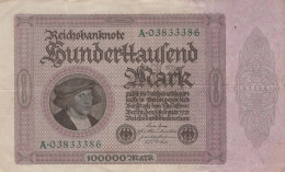 100000 MARK 1923 Stadt BERLIN DEUTSCHLAND Papiergeld Banknote #PL136 - Lokale Ausgaben