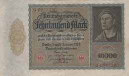 10000 MARK 1922 Stadt BERLIN DEUTSCHLAND Papiergeld Banknote #PL327 - [11] Emisiones Locales