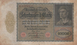 10000 MARK 1922 Stadt BERLIN DEUTSCHLAND Papiergeld Banknote #PL155 - [11] Lokale Uitgaven