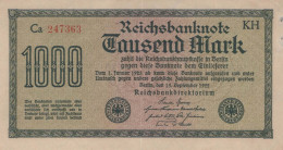 1000 MARK 1922 Stadt BERLIN DEUTSCHLAND Papiergeld Banknote #PL453 - Lokale Ausgaben