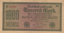1000 MARK 1922 Stadt BERLIN DEUTSCHLAND Papiergeld Banknote #PL452 - Lokale Ausgaben