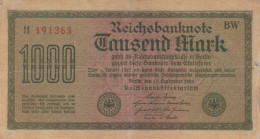 1000 MARK 1922 Stadt BERLIN DEUTSCHLAND Papiergeld Banknote #PL445 - Lokale Ausgaben