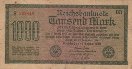 1000 MARK 1922 Stadt BERLIN DEUTSCHLAND Papiergeld Banknote #PL441 - [11] Local Banknote Issues