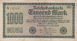 1000 MARK 1922 Stadt BERLIN DEUTSCHLAND Papiergeld Banknote #PL436 - Lokale Ausgaben