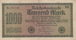 1000 MARK 1922 Stadt BERLIN DEUTSCHLAND Papiergeld Banknote #PL428 - [11] Local Banknote Issues