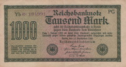 1000 MARK 1922 Stadt BERLIN DEUTSCHLAND Papiergeld Banknote #PL418 - [11] Local Banknote Issues