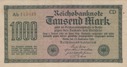 1000 MARK 1922 Stadt BERLIN DEUTSCHLAND Papiergeld Banknote #PL417 - [11] Lokale Uitgaven