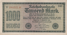 1000 MARK 1922 Stadt BERLIN DEUTSCHLAND Papiergeld Banknote #PL408 - [11] Lokale Uitgaven