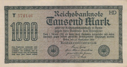 1000 MARK 1922 Stadt BERLIN DEUTSCHLAND Papiergeld Banknote #PL403 - [11] Lokale Uitgaven