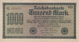 1000 MARK 1922 Stadt BERLIN DEUTSCHLAND Papiergeld Banknote #PL393 - [11] Emissions Locales