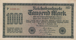 1000 MARK 1922 Stadt BERLIN DEUTSCHLAND Papiergeld Banknote #PL390 - [11] Lokale Uitgaven