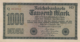 1000 MARK 1922 Stadt BERLIN DEUTSCHLAND Papiergeld Banknote #PL384 - [11] Lokale Uitgaven