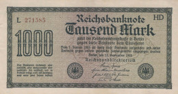 1000 MARK 1922 Stadt BERLIN DEUTSCHLAND Papiergeld Banknote #PL382 - [11] Lokale Uitgaven